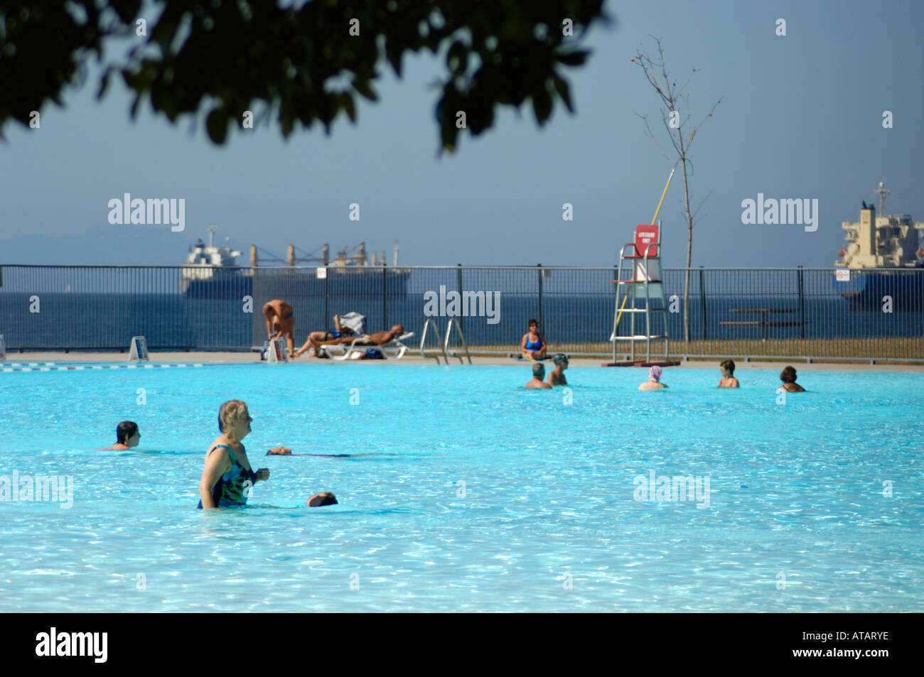 Second Beach Pool in Stanley Park Vancouver BC Canada Stock Photo Alamy