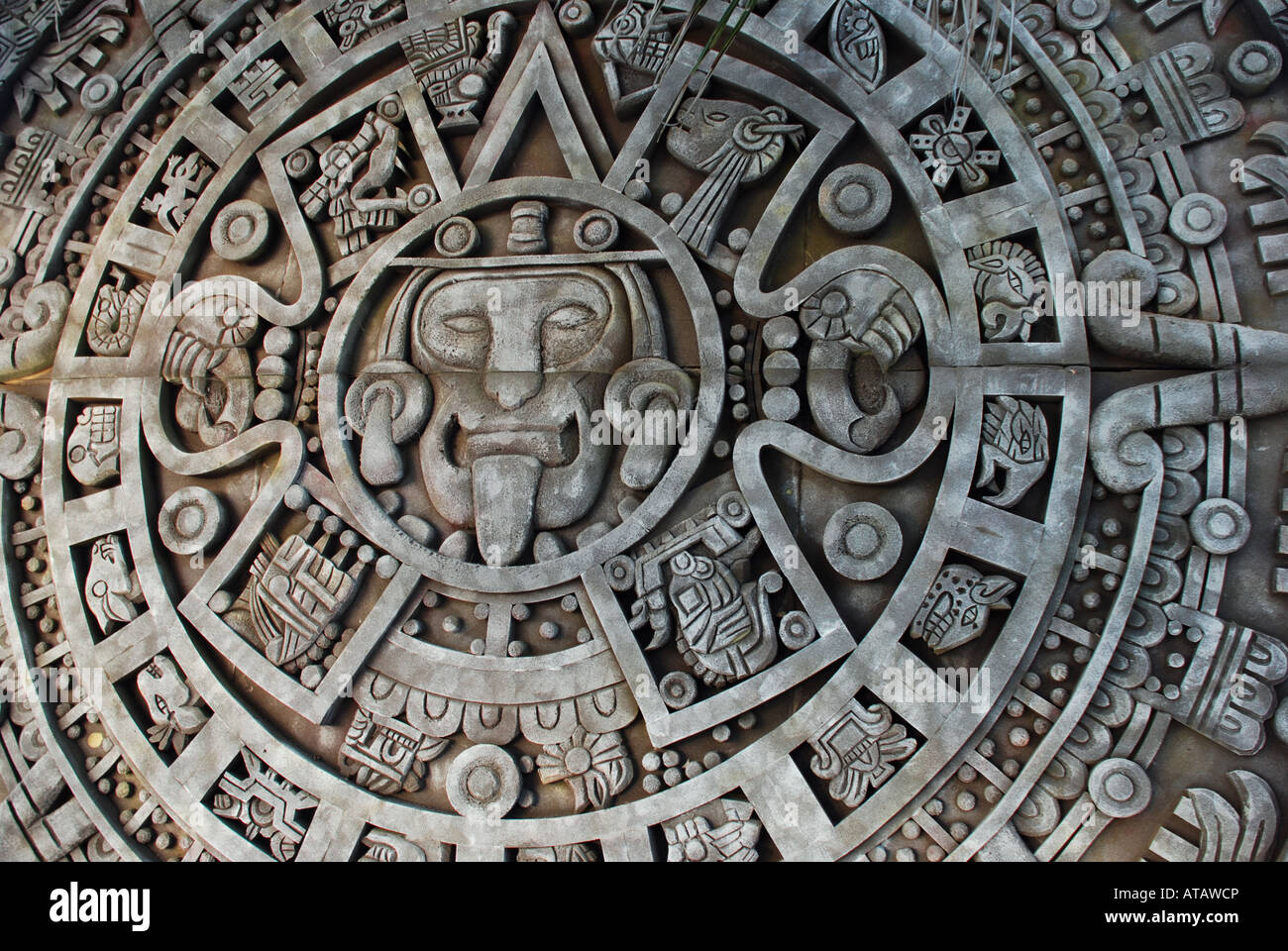 Aztec Calendar Stock Photo