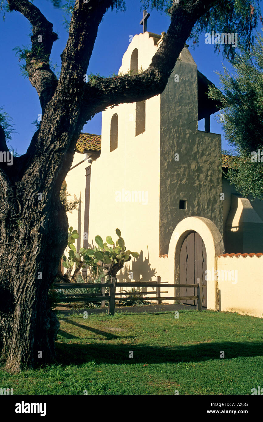 Mission Santa Ynez Est 1804 near Solvang Santa Barbara County California Stock Photo