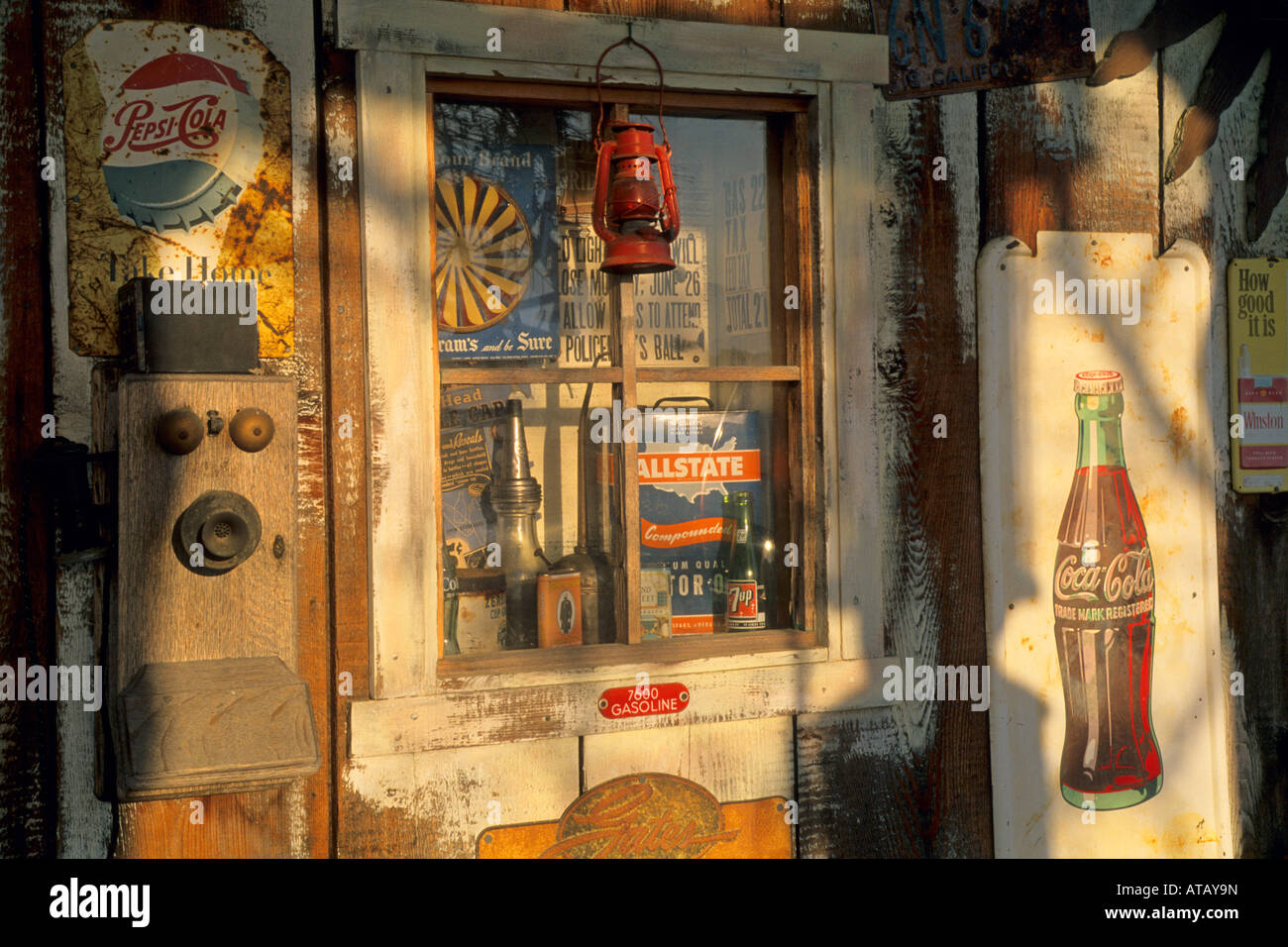 Old gas station Santa Ynez Santa Barbara County California Stock Photo Alamy