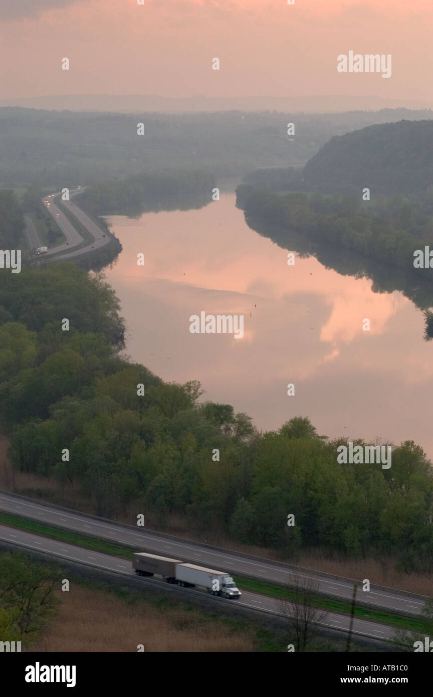 The Erie Canal is the Mohawk River near Canajoharie New York and