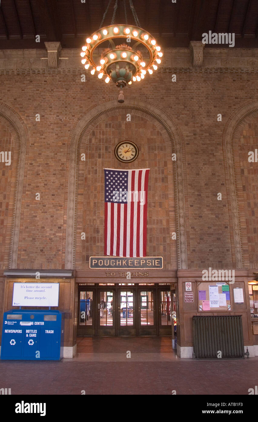 Train station interior Poughkeepsie New York Stock Photo Alamy
