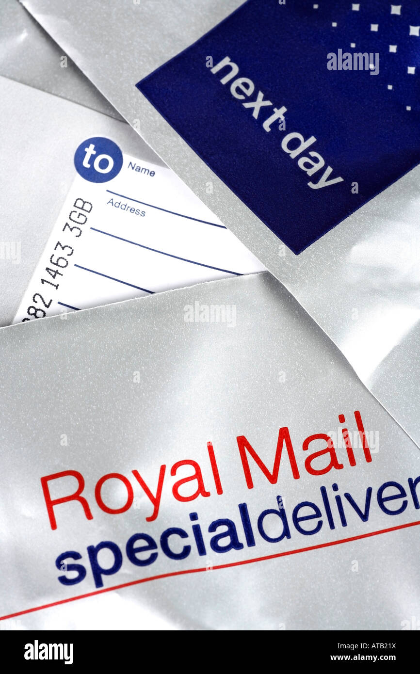 Royal mail special delivery sticker hires stock photography and images