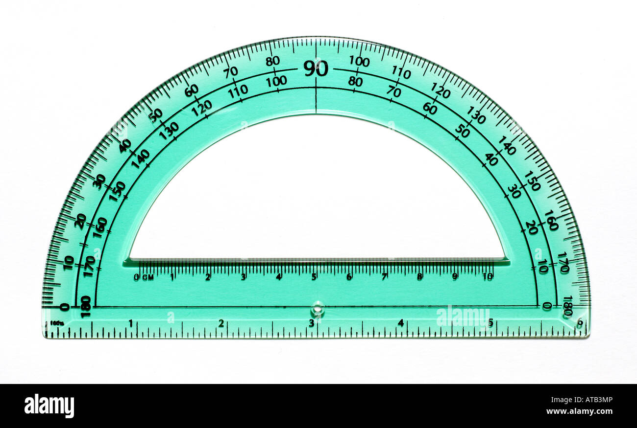 clear plastic Measuring devices protractor protractors Stock Photo Alamy
