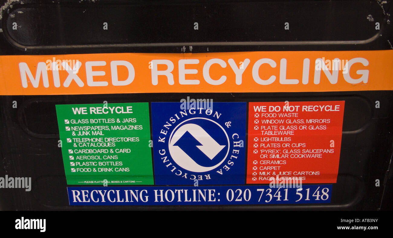 Recycling bin, London, England, UK Stock Photo Alamy