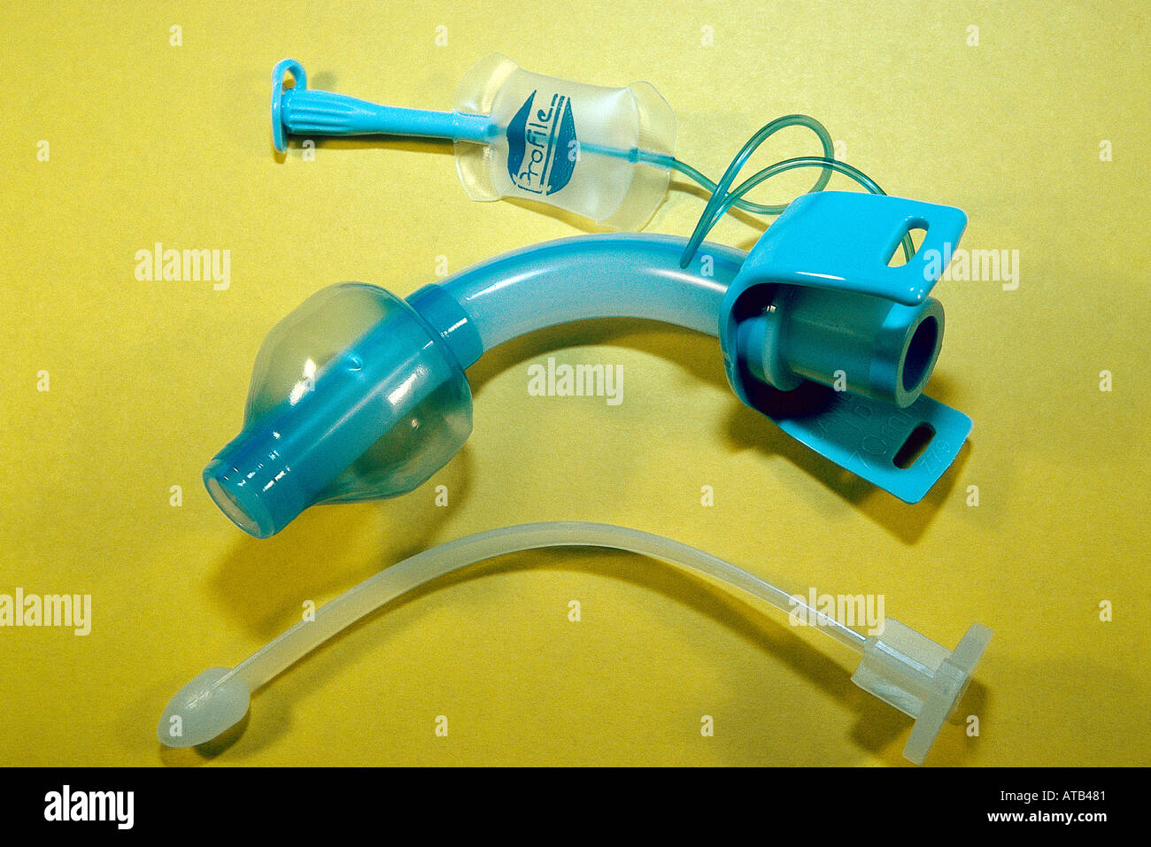 Tracheostomy tube Stock Photo