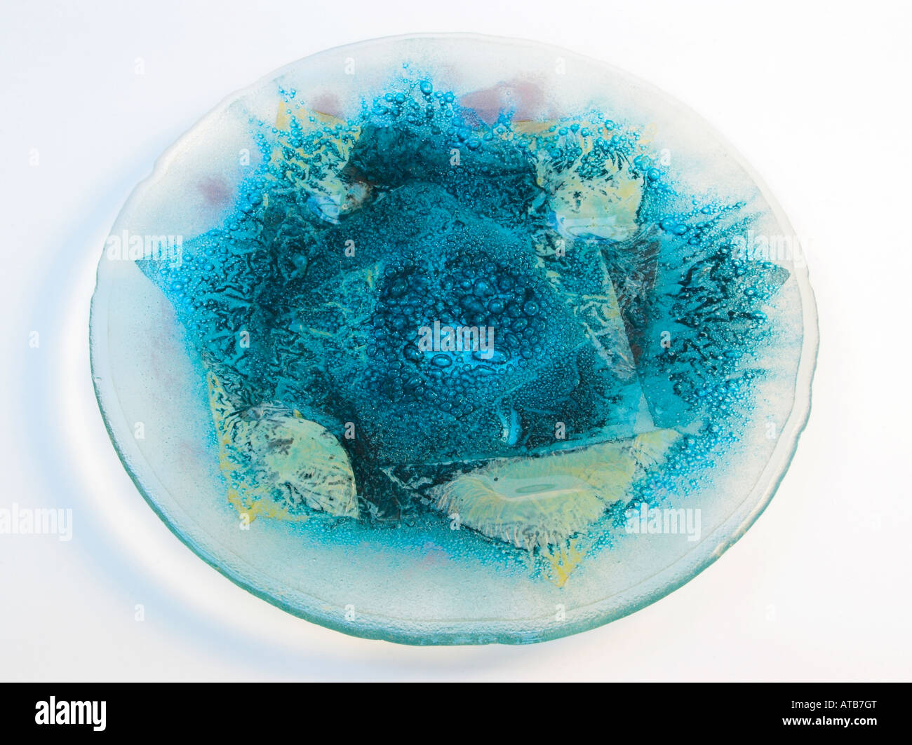 Slumped Kiln Formed Glass Stock Photo Alamy