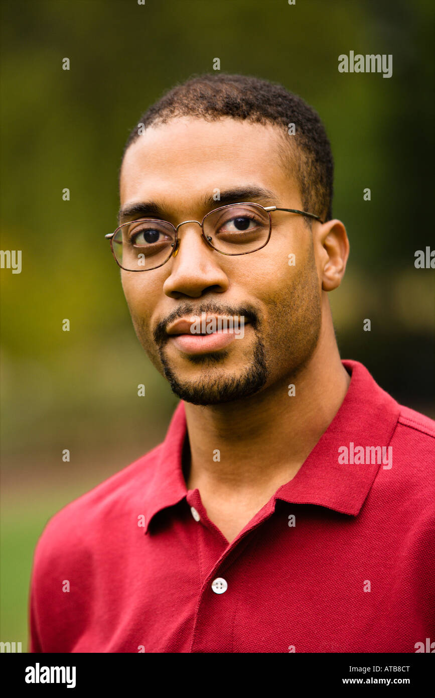 Head and shoulder portrait of African American adult man Stock Photo ...