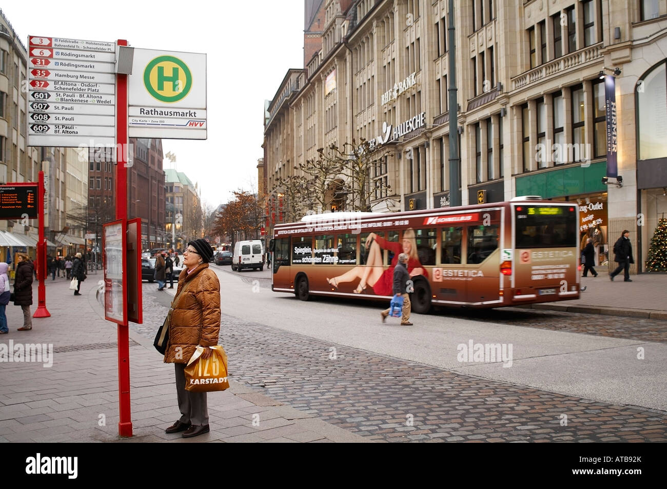 Bus stop in hamburg hi-res stock photography and images - Alamy