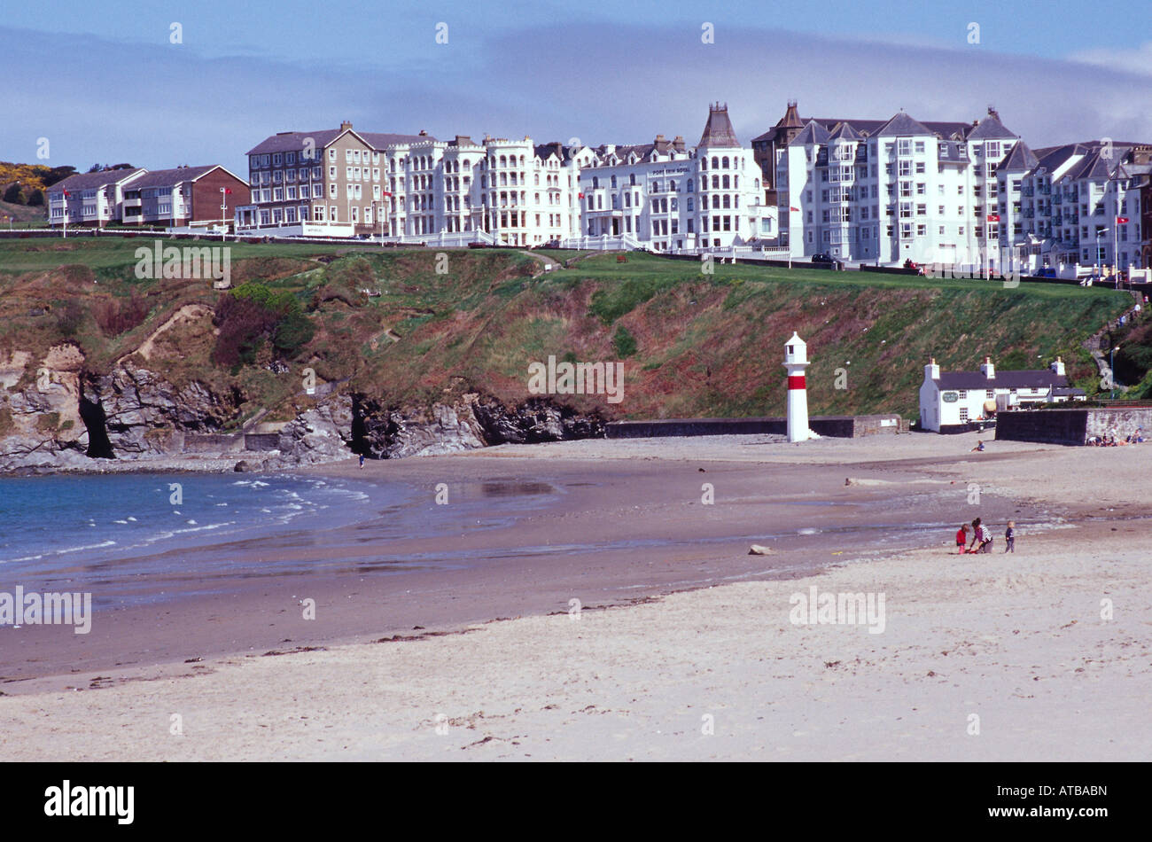 port erin seafront beach summer isle of man uk gb Stock Photo Alamy