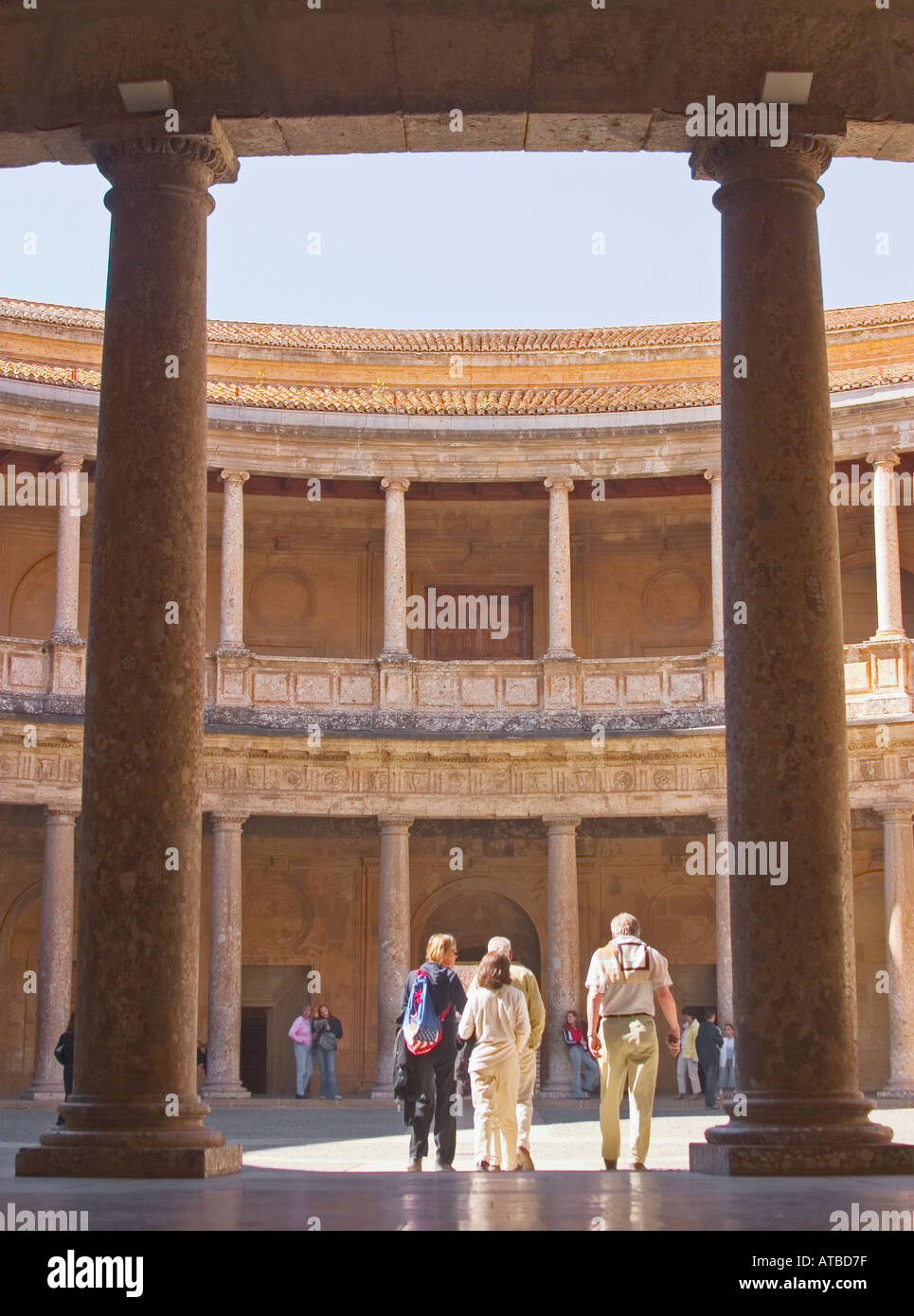 Granada Spain Palace of Carlos V beside La Alhambra Stock Photo