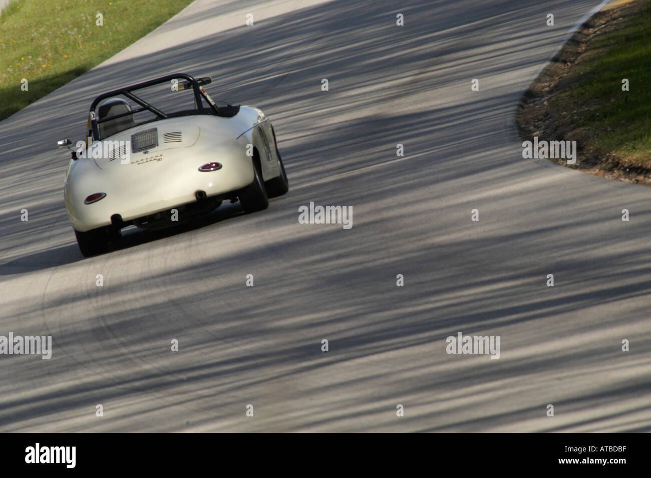 George Balbach races his 1961 Porsche 356 roadster at the Vintage GT ...