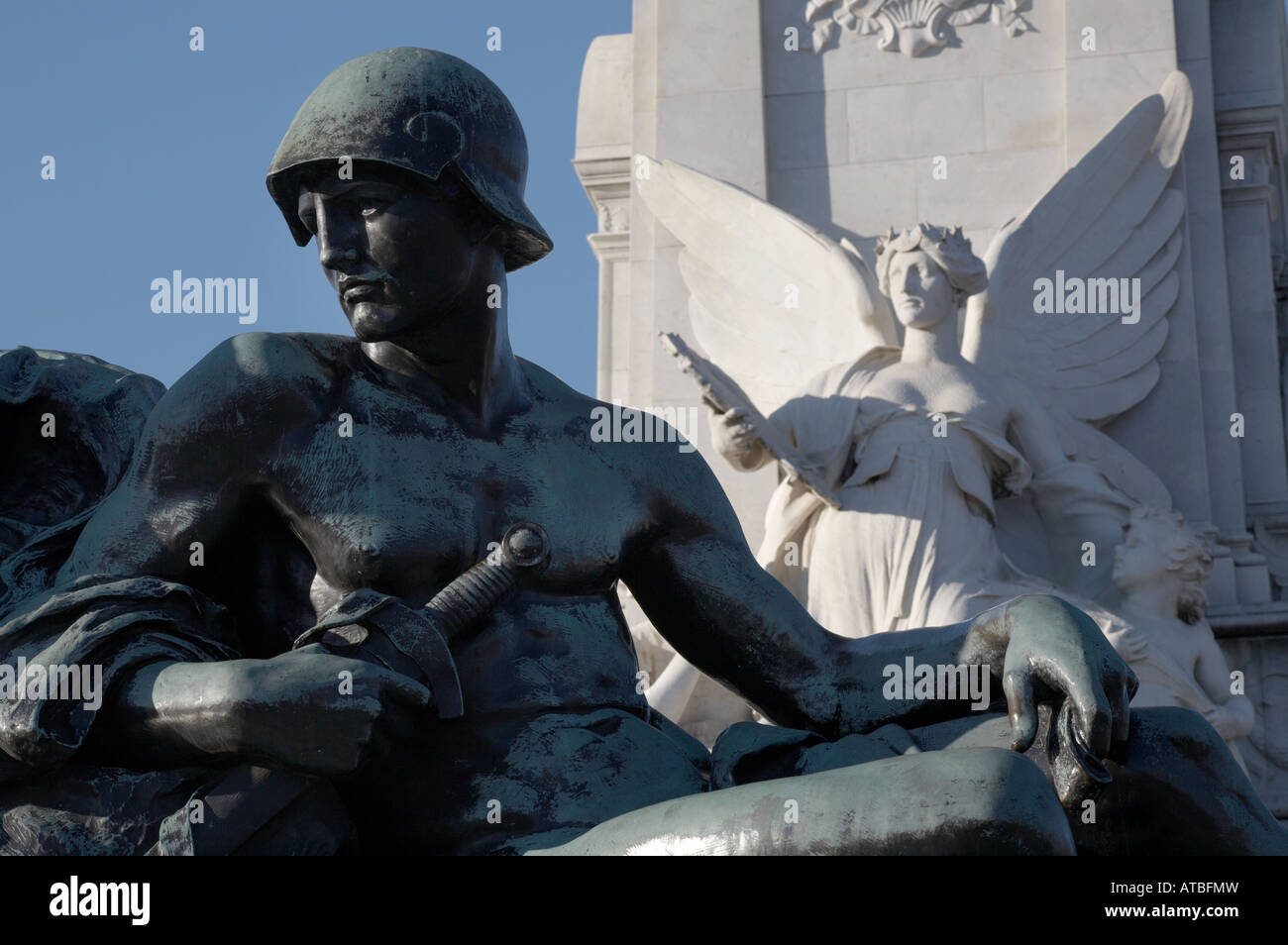 Majestic public statue in London England Britain UK Britain Stock Photo