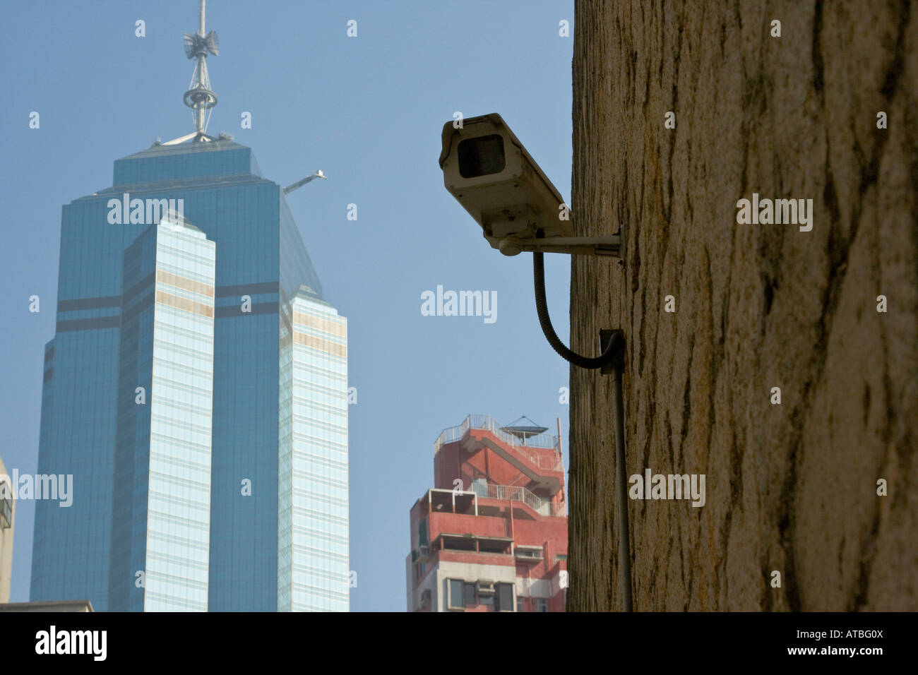 Surveillance Camera in Central Hong Kong Stock Photo Alamy