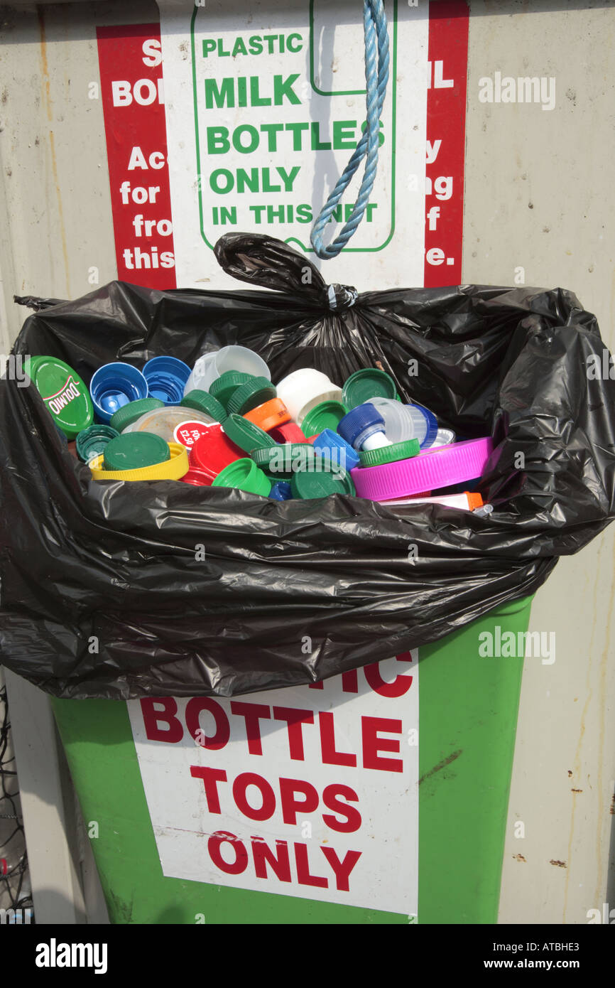 Bottle Top recycling container Stock Photo Alamy