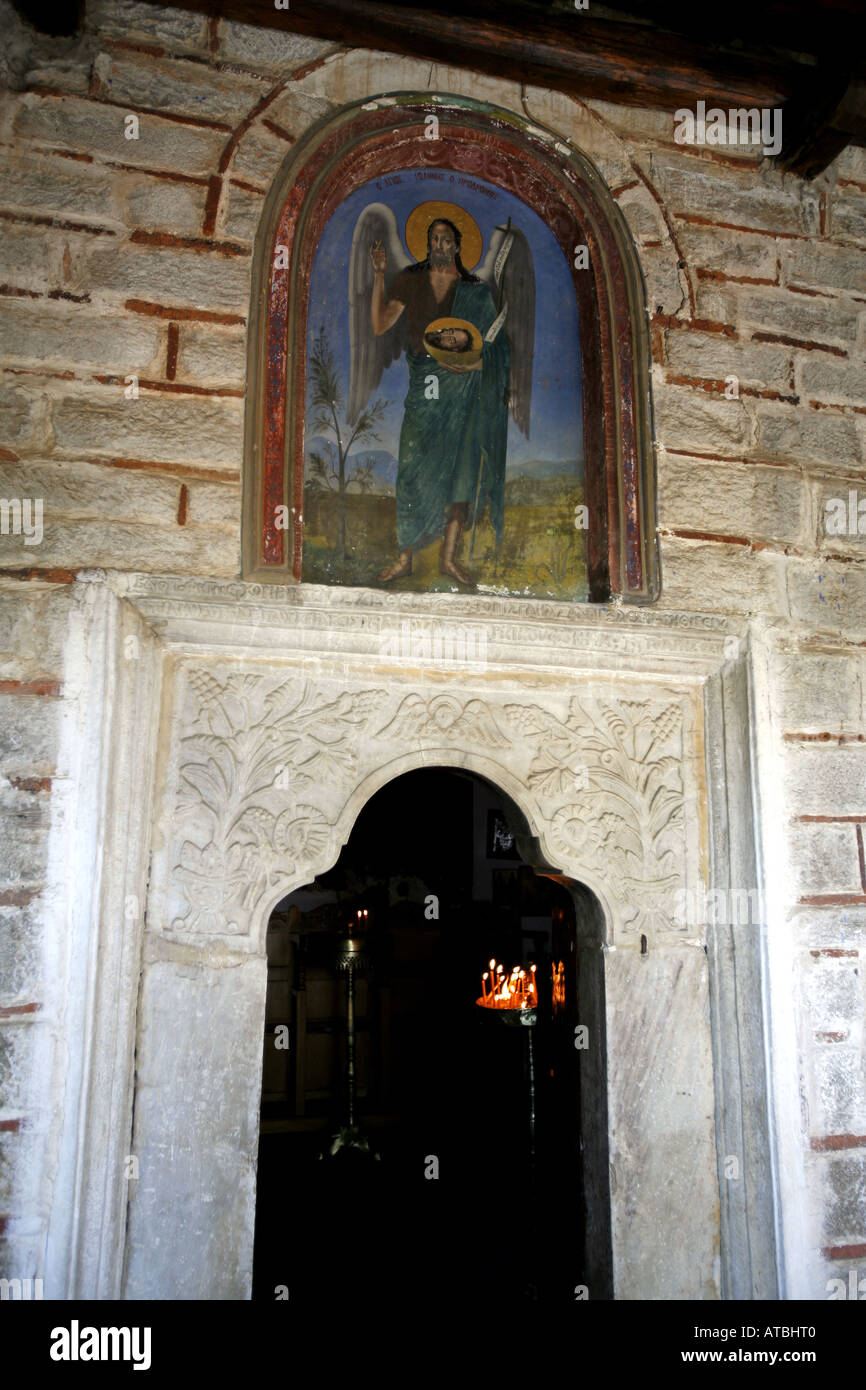 central greece thessaly pelion pilion village of makrinitsa Stock Photo