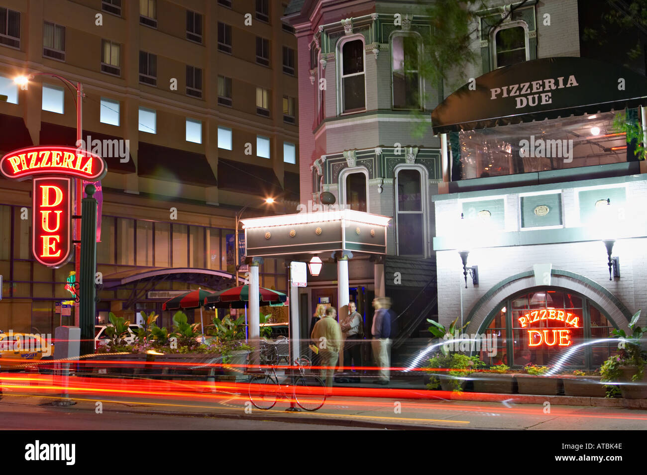 STREET SCENE Chicago Illinois Pizzeria Due restaurant in River North
