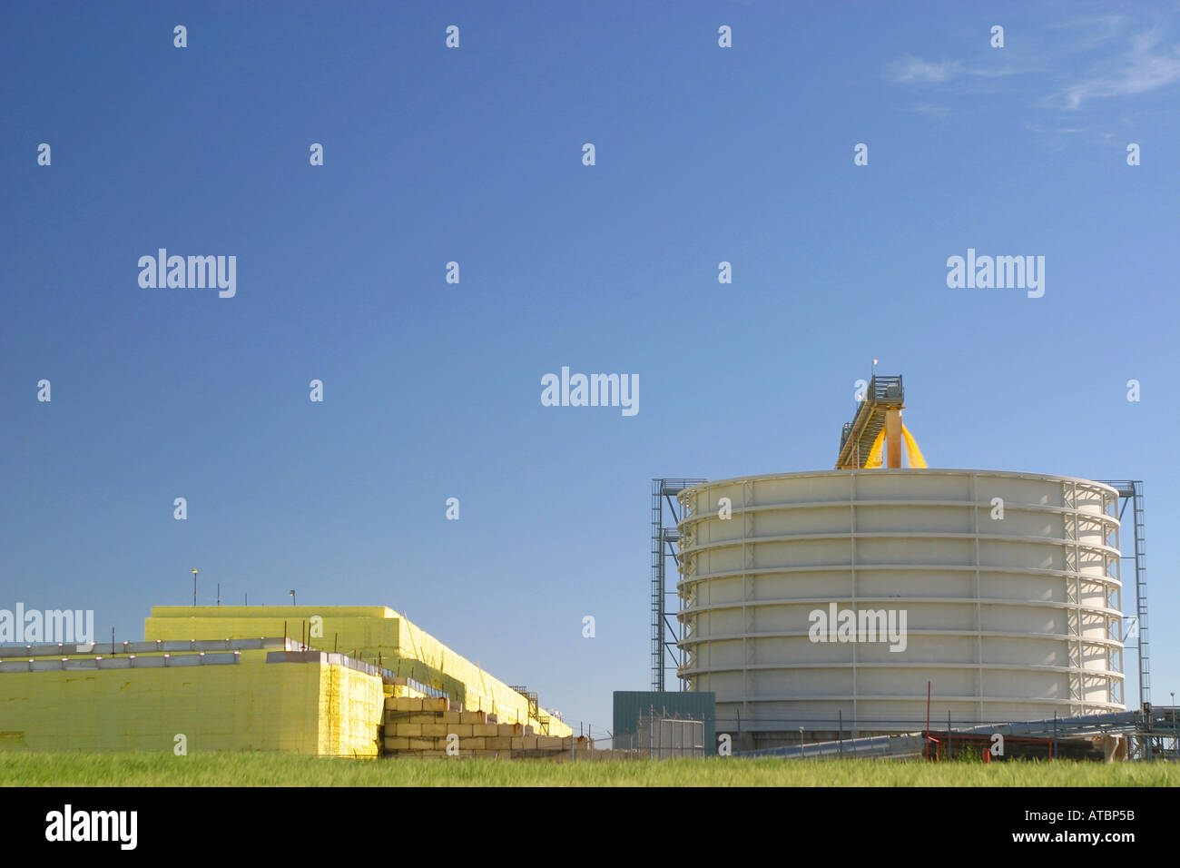 Oil and gas industry near the Canadian Rocky Mountains in Alberta