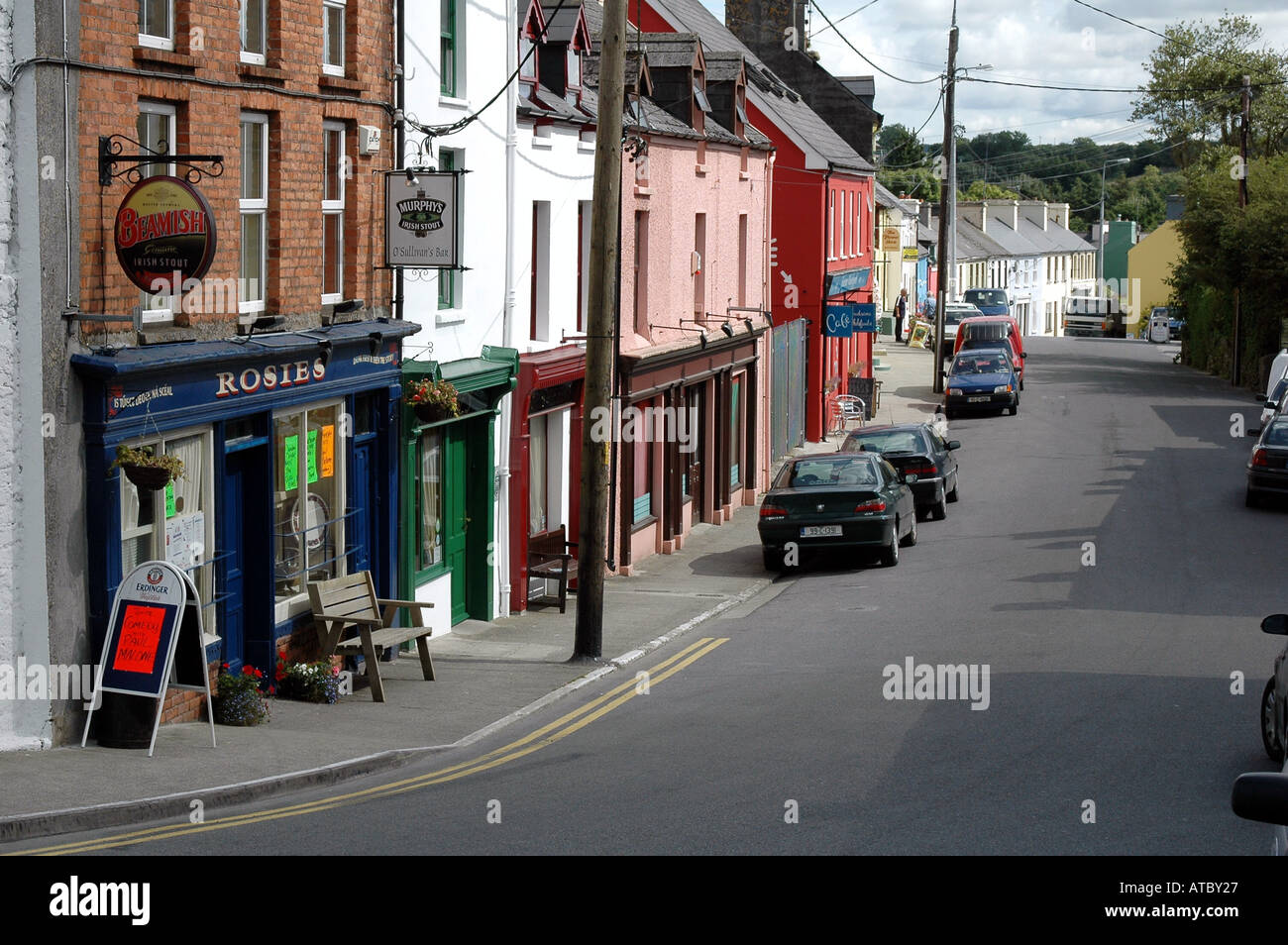 The main street in BALLYDEHOB Co Cork Ireland Stock Photo 5312294 Alamy