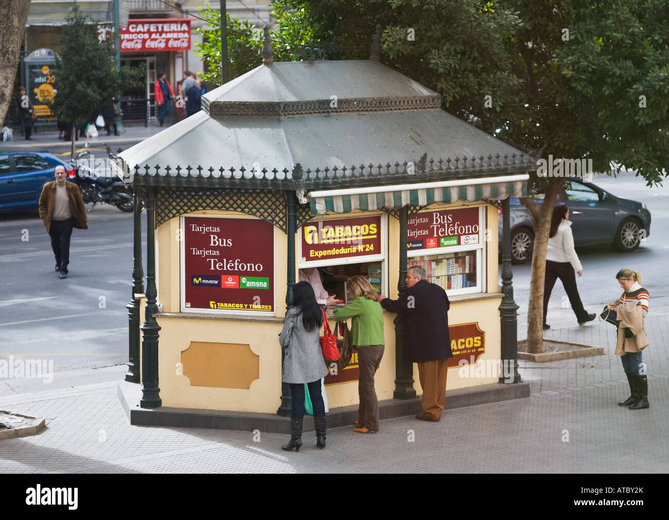 how much is tobacco in costa del sol Malaga Costa del Sol Spain Typical kiosk selling bus tickets telephone  cards tobacco and sundries Stock Photo