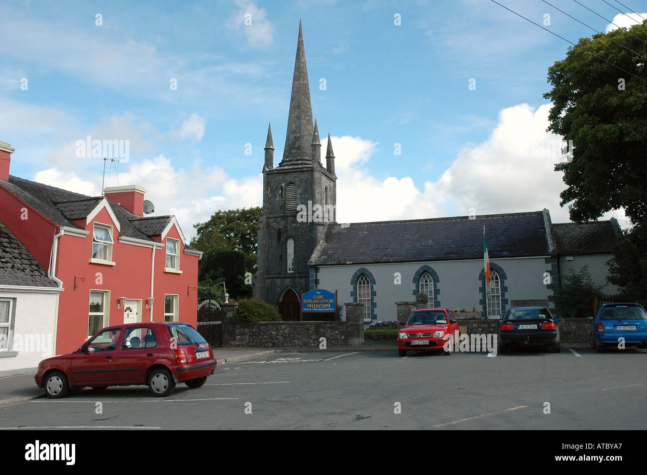 Local Folk Museum at Corofin Co Clare Ireland in a disused church building. Stock Photo