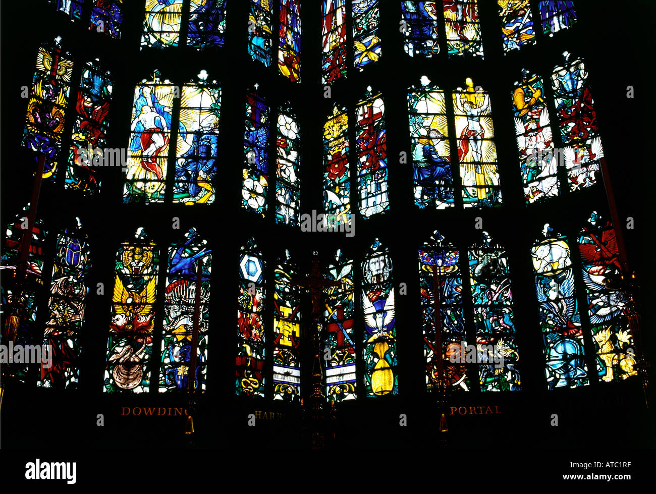 The Stained Glass window of The Battle of Britain in Westminster Abbey