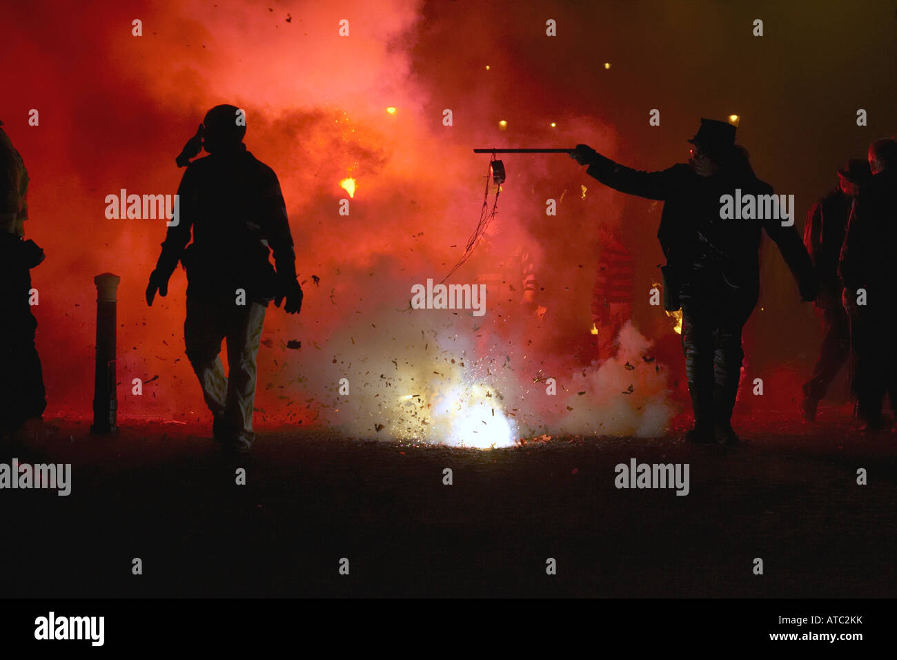 Guy Fawkes Night ( Bonfire Night ) , Lewes , Sussex , Uk Stock Photo ...