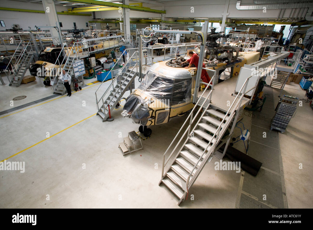 Eurocopter Germany of the EADS AG production of military helicopters Our image shows the production of the NH90 Stock Photo