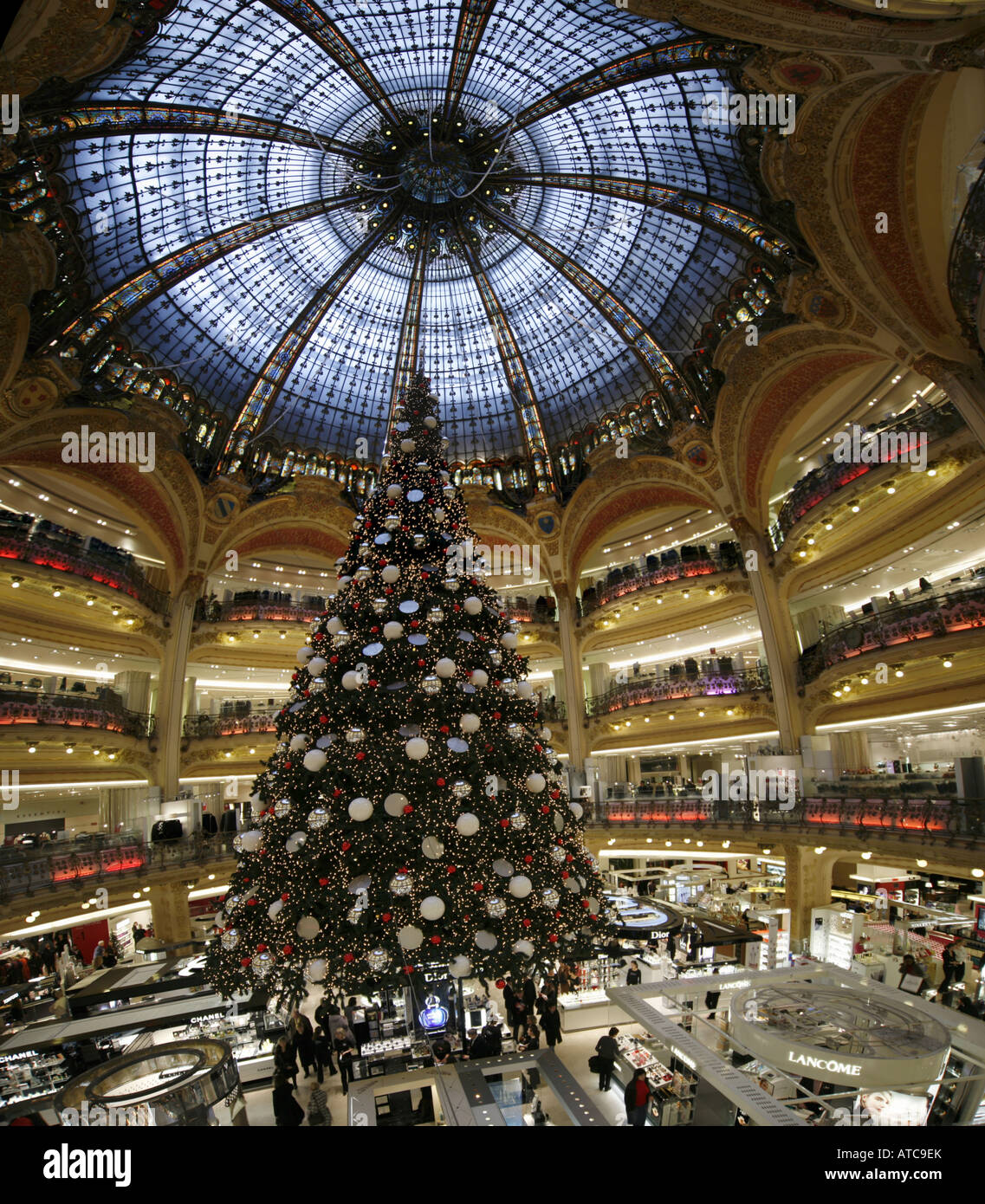 Paris France Luxury Christmas Shopping Stock Photos Paris France