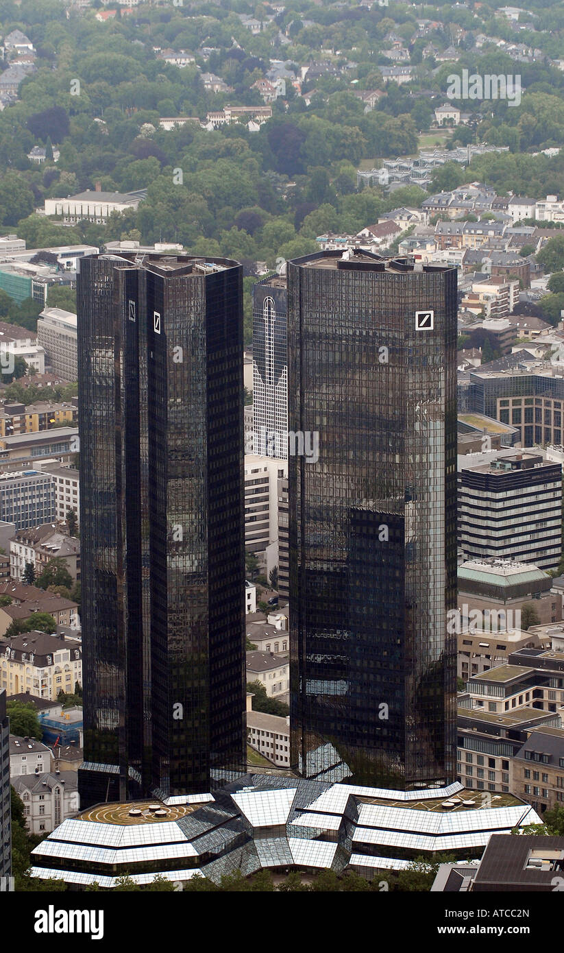 Headquarters of the Deutsche Bank in Frankfurt on the Main, Germany Stock Photo