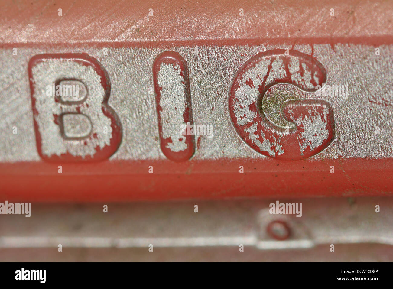 Big lettering on toy Stock Photo - Alamy