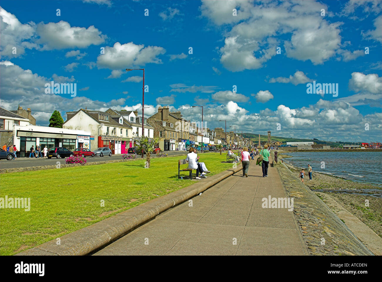 Helensburgh beside the River Clyde Argyll & Bute Scotland Stock Photo
