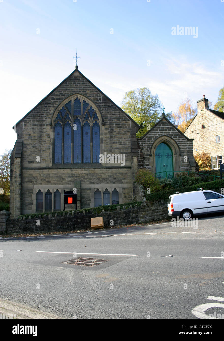 Grindleford Methodist Church, Derbyshire. Stock Photo