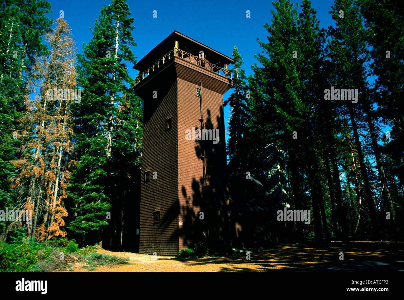 Ehrman Mansion s old water tower power generator now a nature center for  Sugar Pine Point State Park on western side of Lake Tah Stock Photo - Alamy