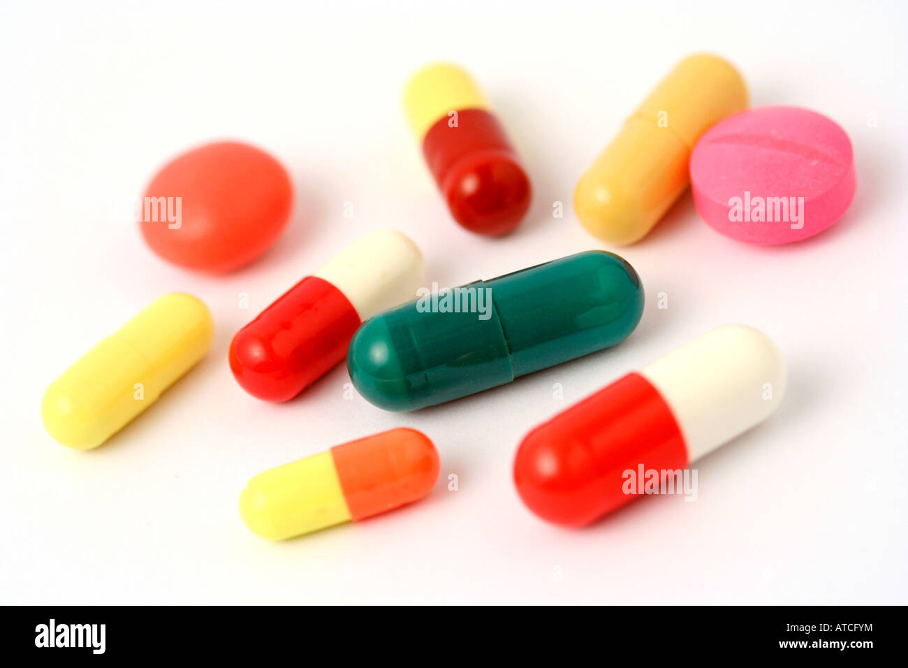 Pills and capsules Stock Photo Alamy