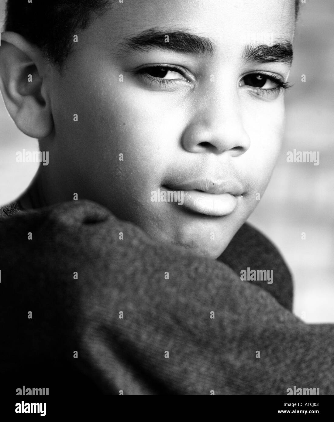 African american teenager male Black and White Stock Photos & Images ...