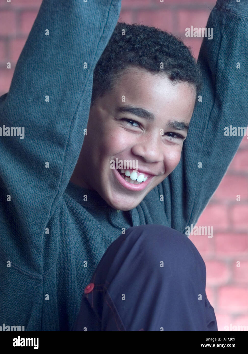 Portrait male teenager black hi-res stock photography and images - Alamy
