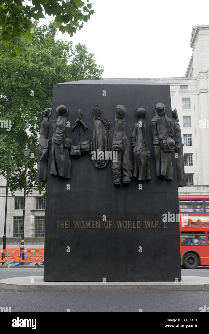 Monument to the Women of World War two Whitehall London UK Stock Photo ...