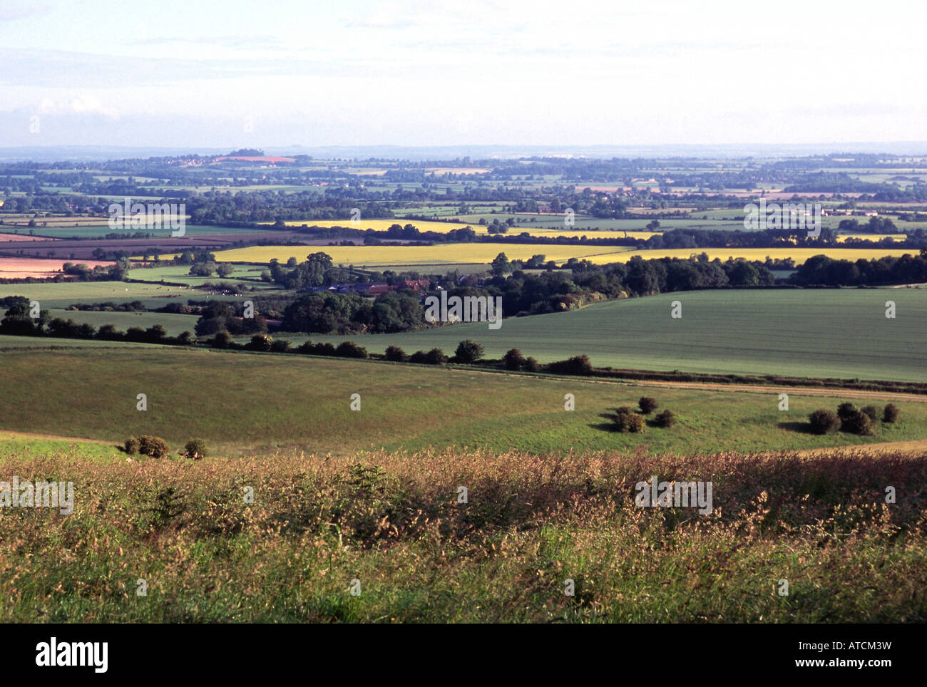 vale of the white horse uffington castle earthworks oxfordshire england uk gb Stock Photo Alamy