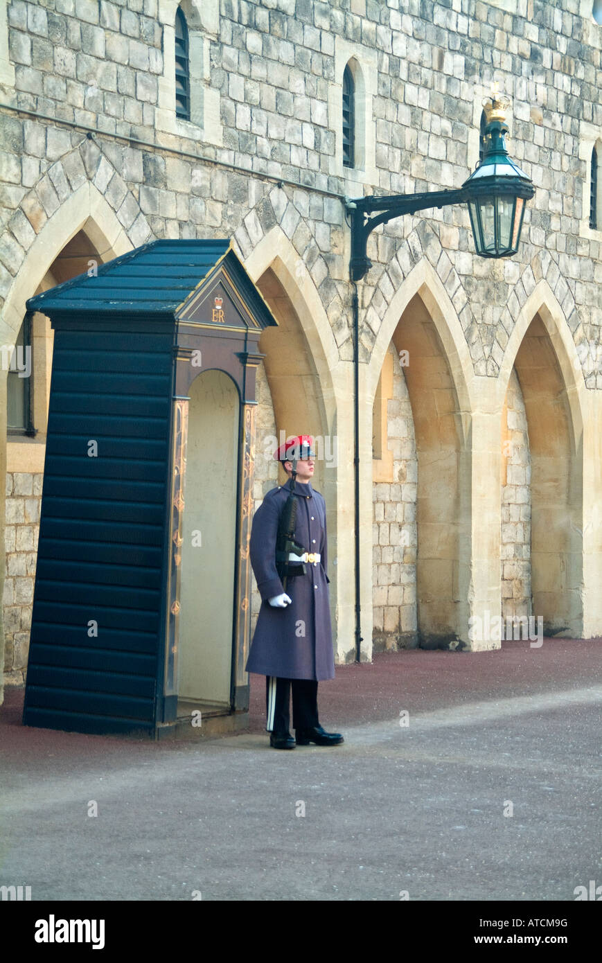 Windsor Castle Guard Duty Stock Photo