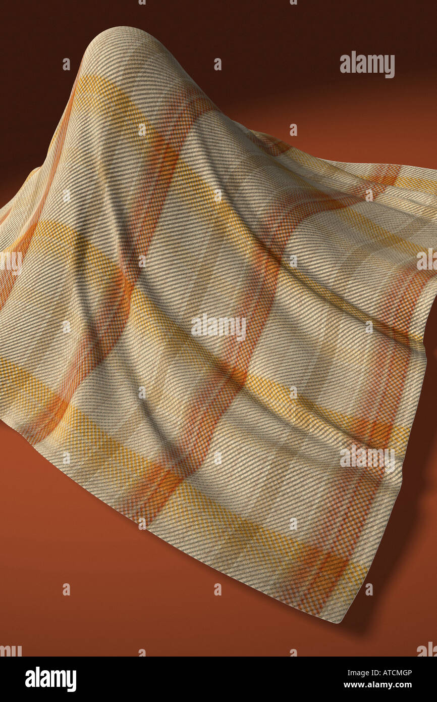 A piece of cloth hiding something Stock Photo