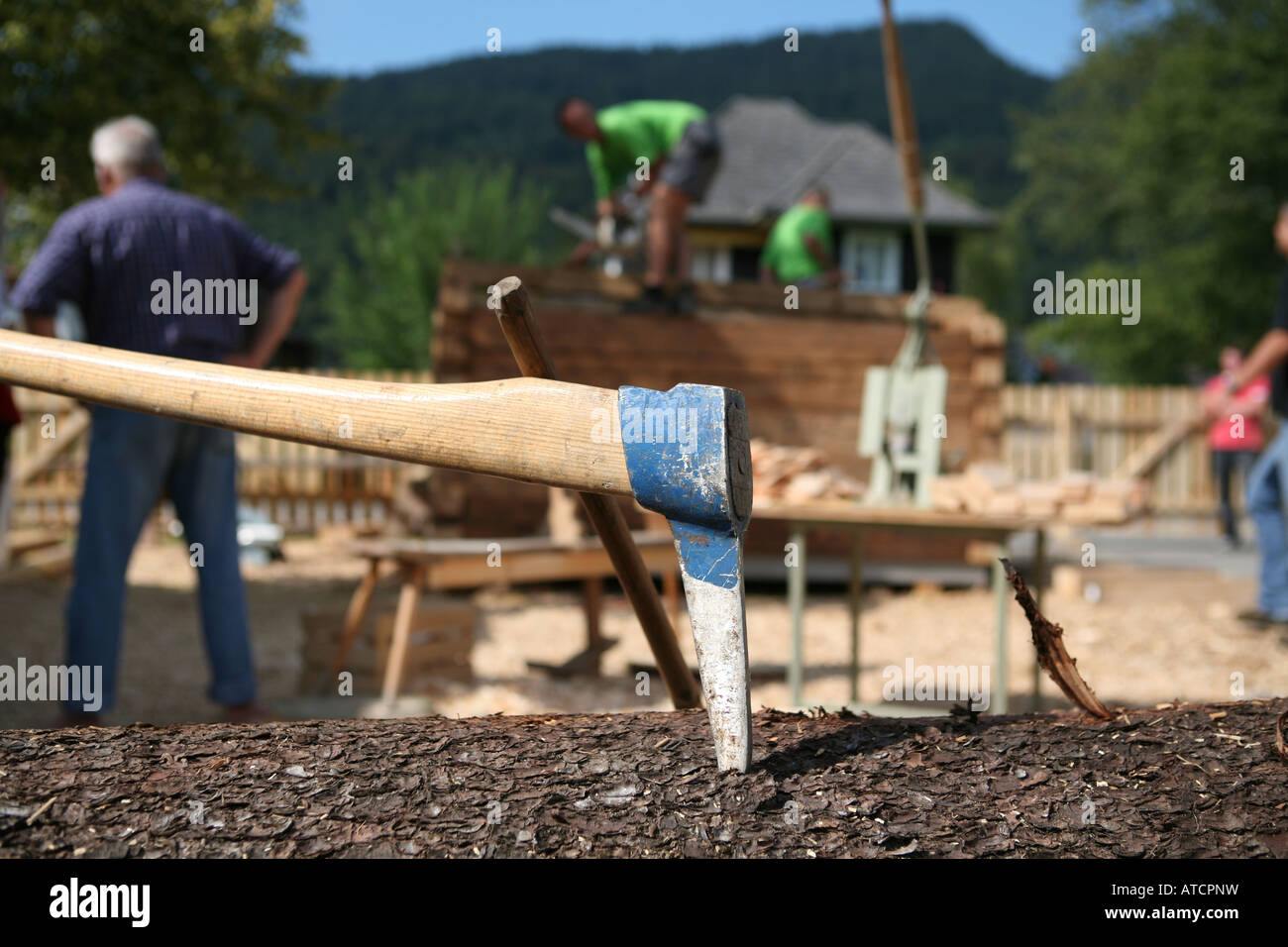 Wood craftsman and tool Stock Photo Alamy