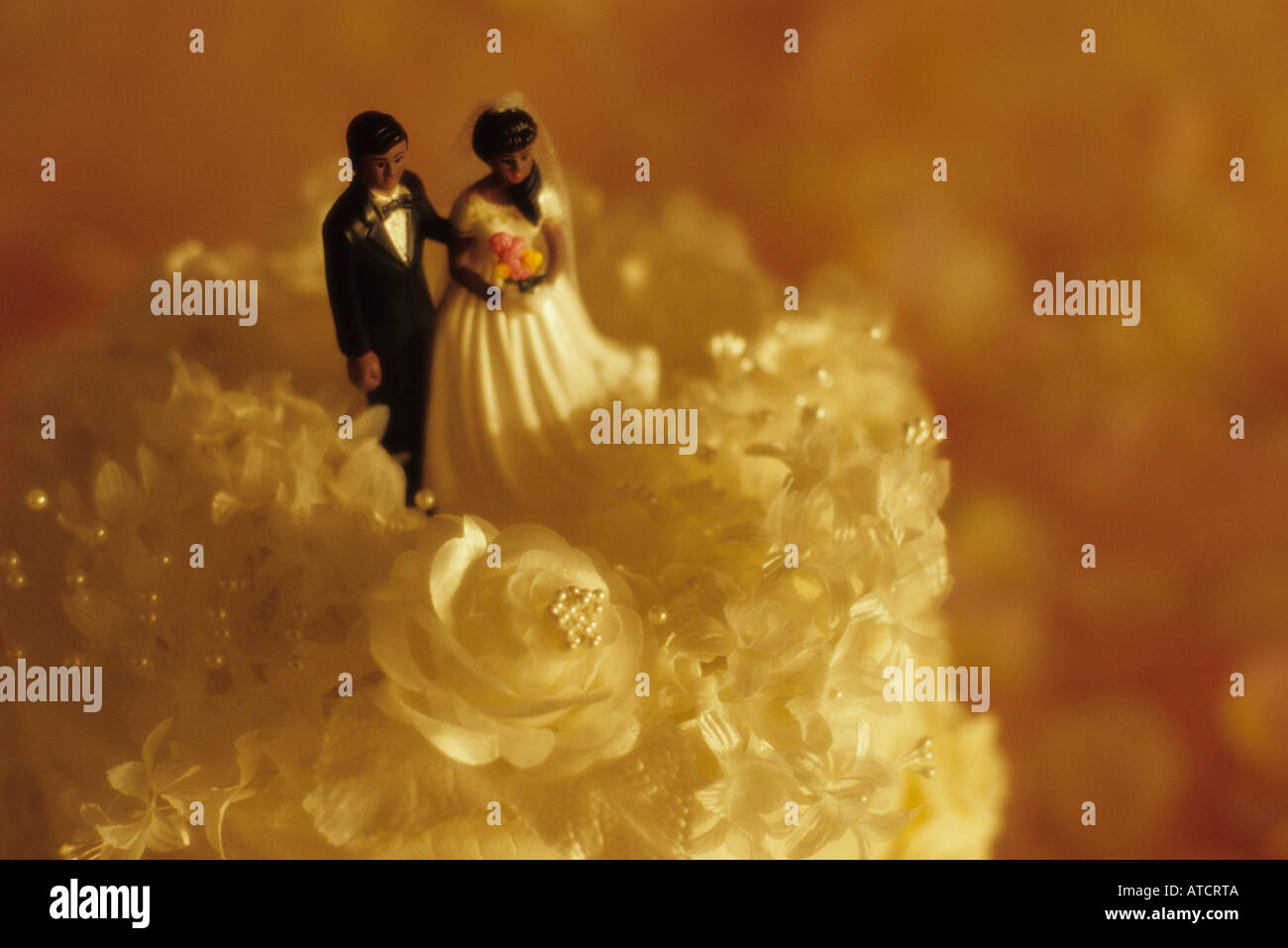Traditional Marriage Ceremony With African American Black Couple