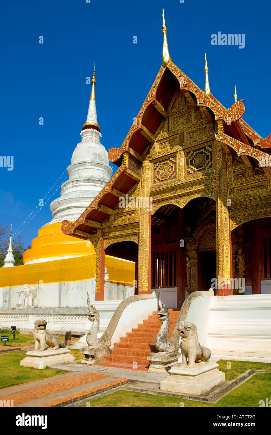 Wat Phra sing temple in chiang mai Stock Photo