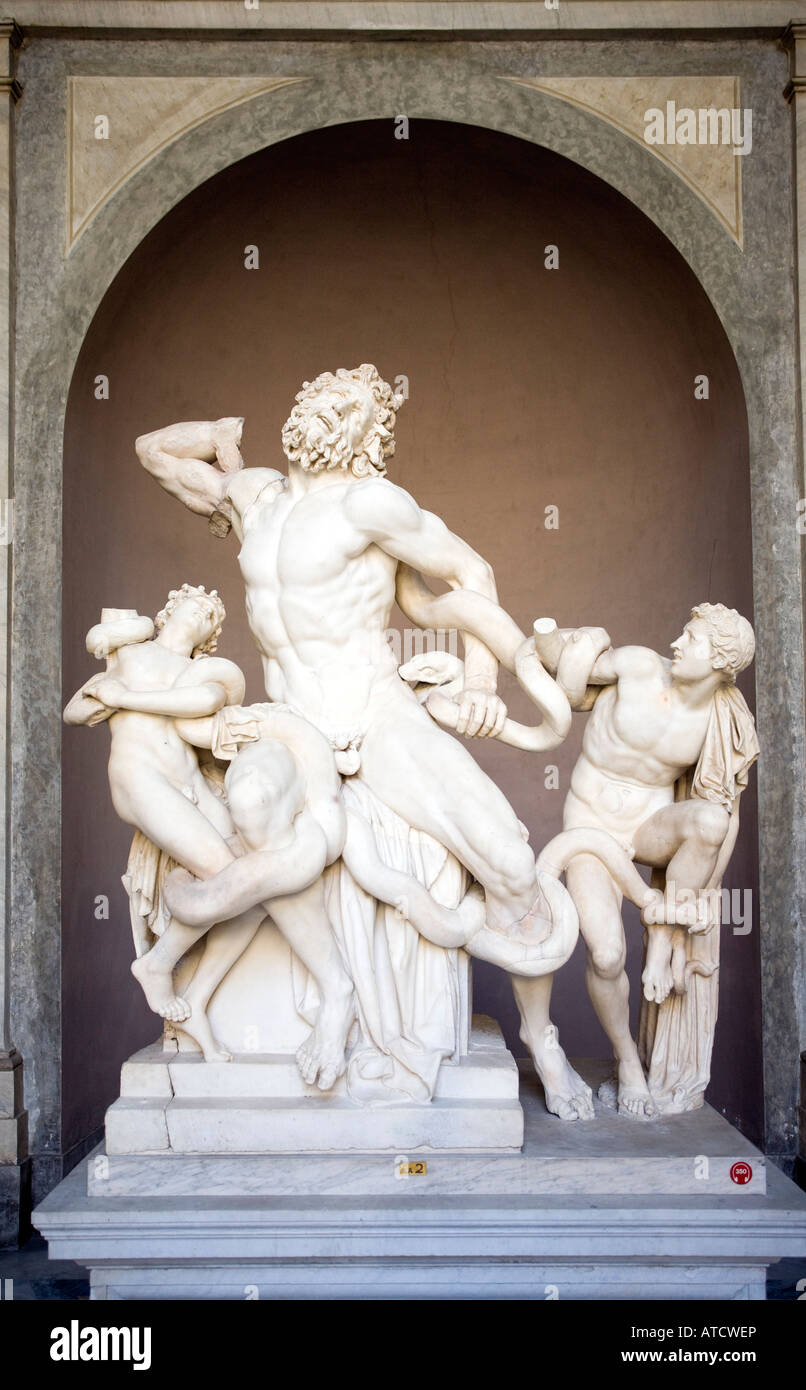 Laocoon group, Vatican Museums Stock Photo