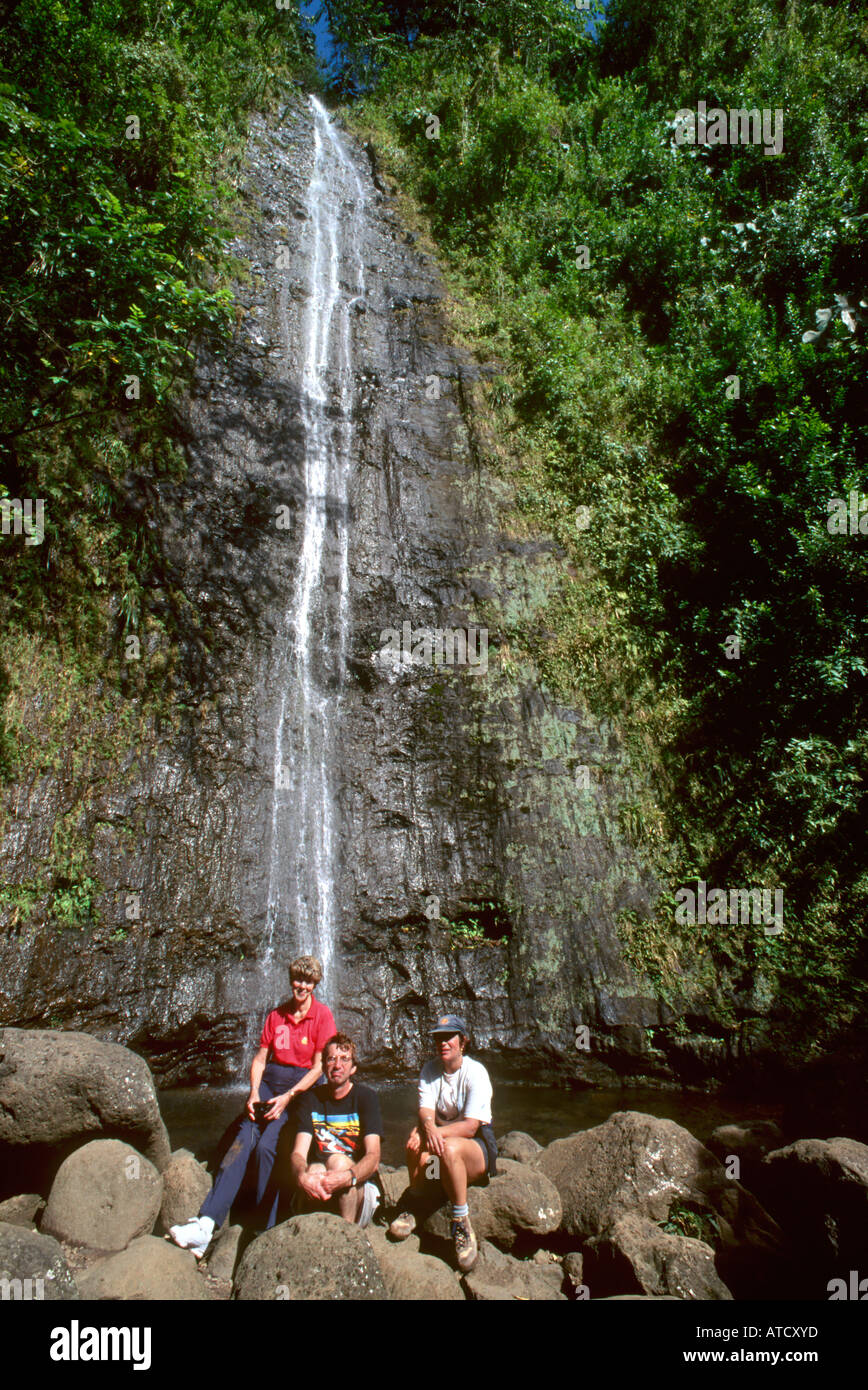 Manoa Falls, Honolulu, Oahu, Hawaii, USA Stock Photo