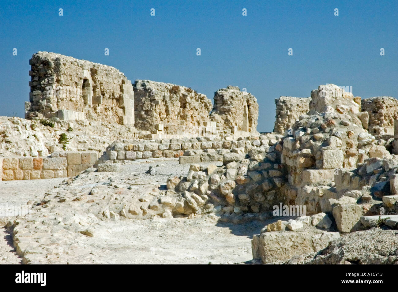 Ancient ruins within the Citadel, in old city of Halab, Aleppo Stock Photo 5315346 Alamy