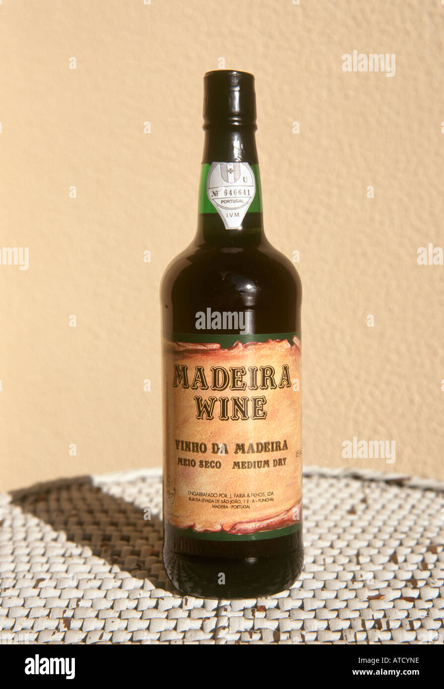 Close up of a bottle of Madeira wine, Funchal, Madeira, Portugal Stock  Photo - Alamy