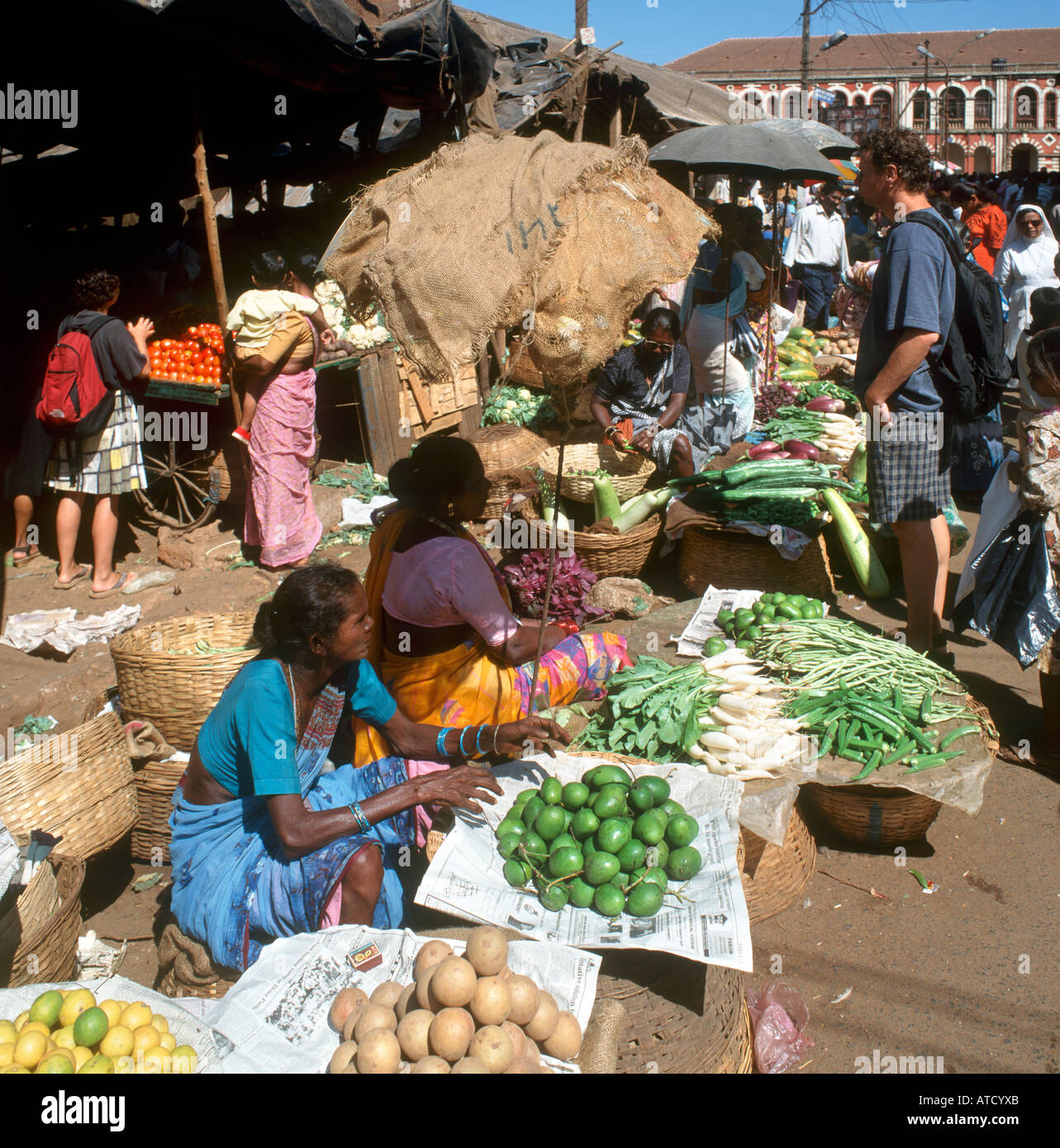 Street Market, Margao, Goa, India Stock Photo Alamy