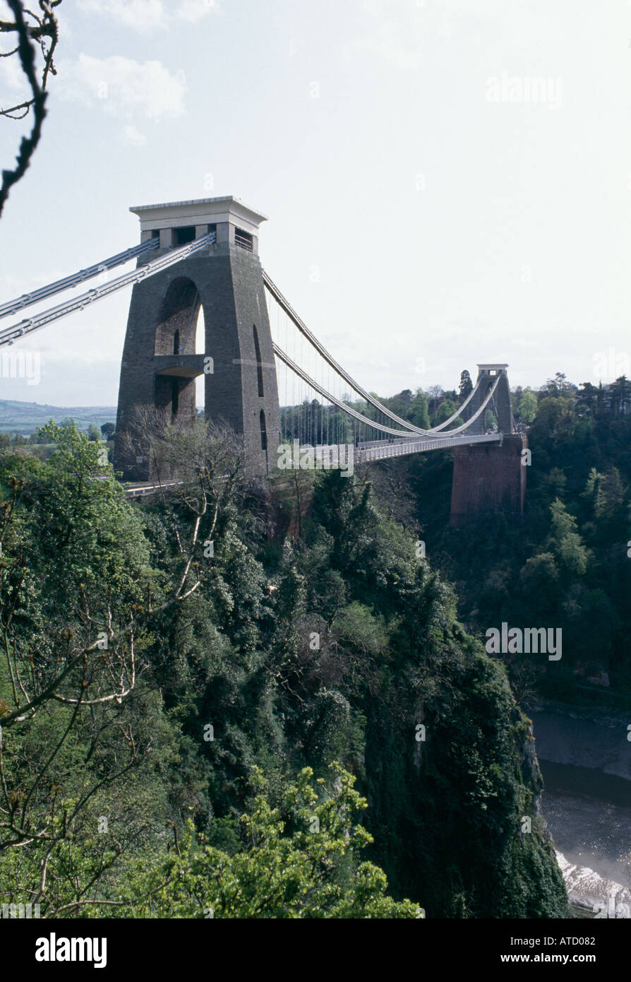 Clifton Suspension Bridge, Bristol. Architect: Isambard Kingdom Brunel Stock Photo